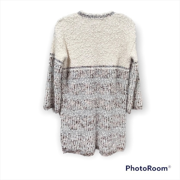 Striped Chenille Tunic Sweater Size Medium - Picture 6 of 7